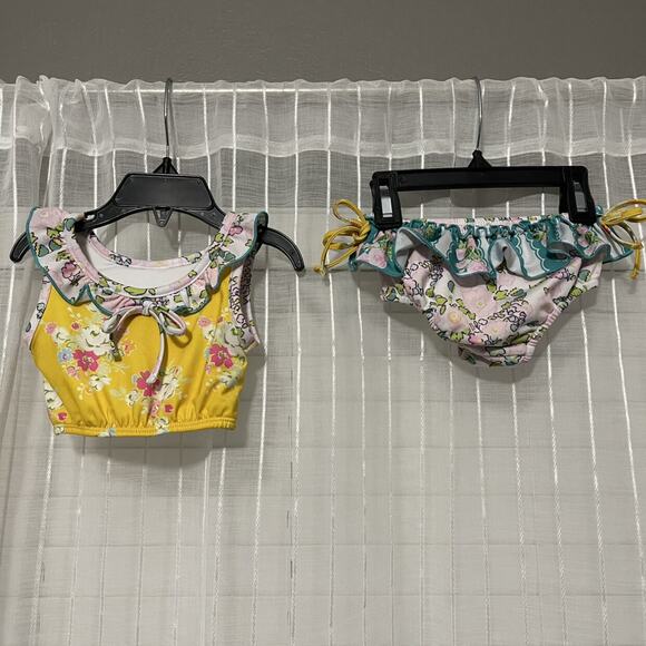 SweetHoney Toddler Girls Mallory Crop 2 Piece Swim - Picture 9 of 10